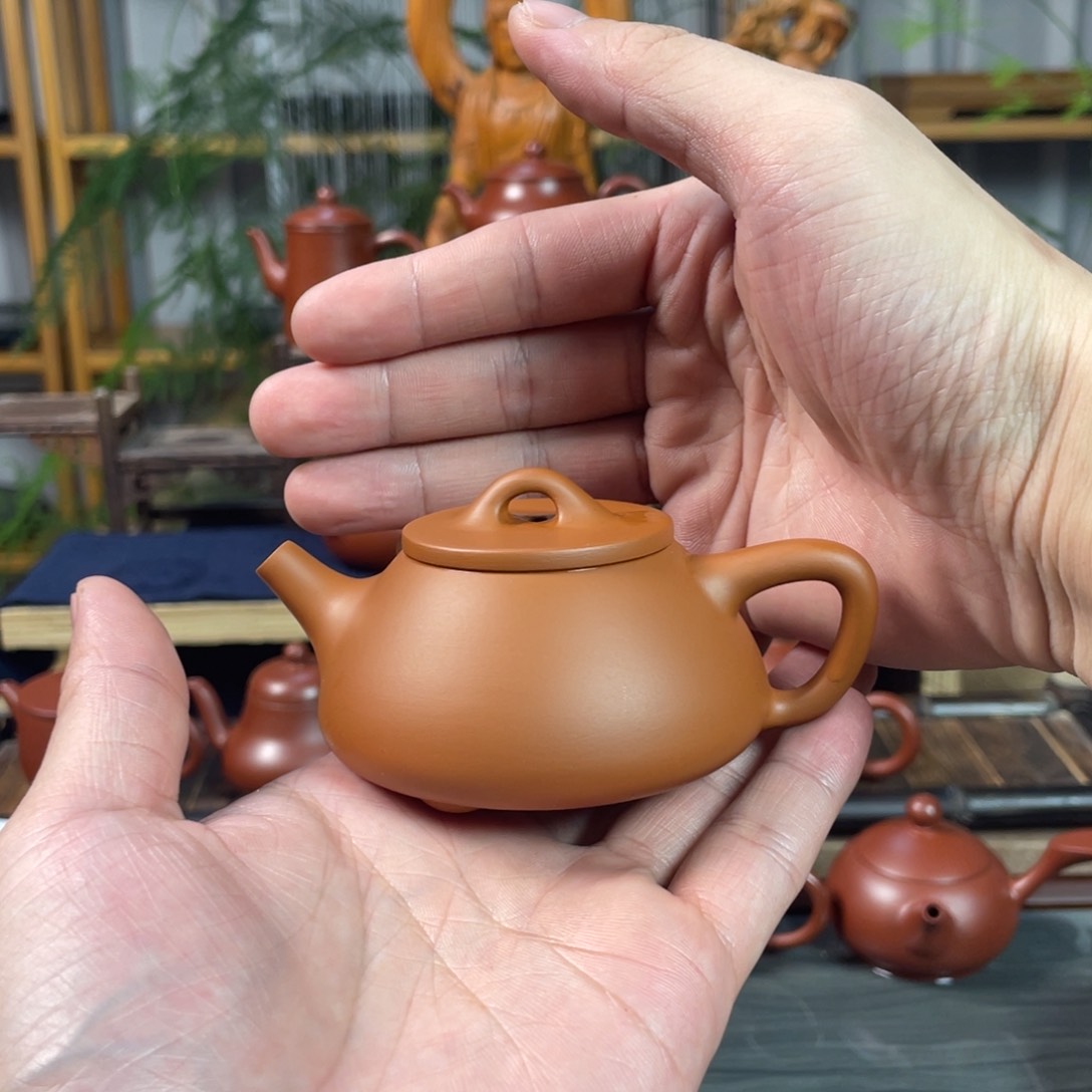 紫砂茶壶木*鸡蛋黄石瓢