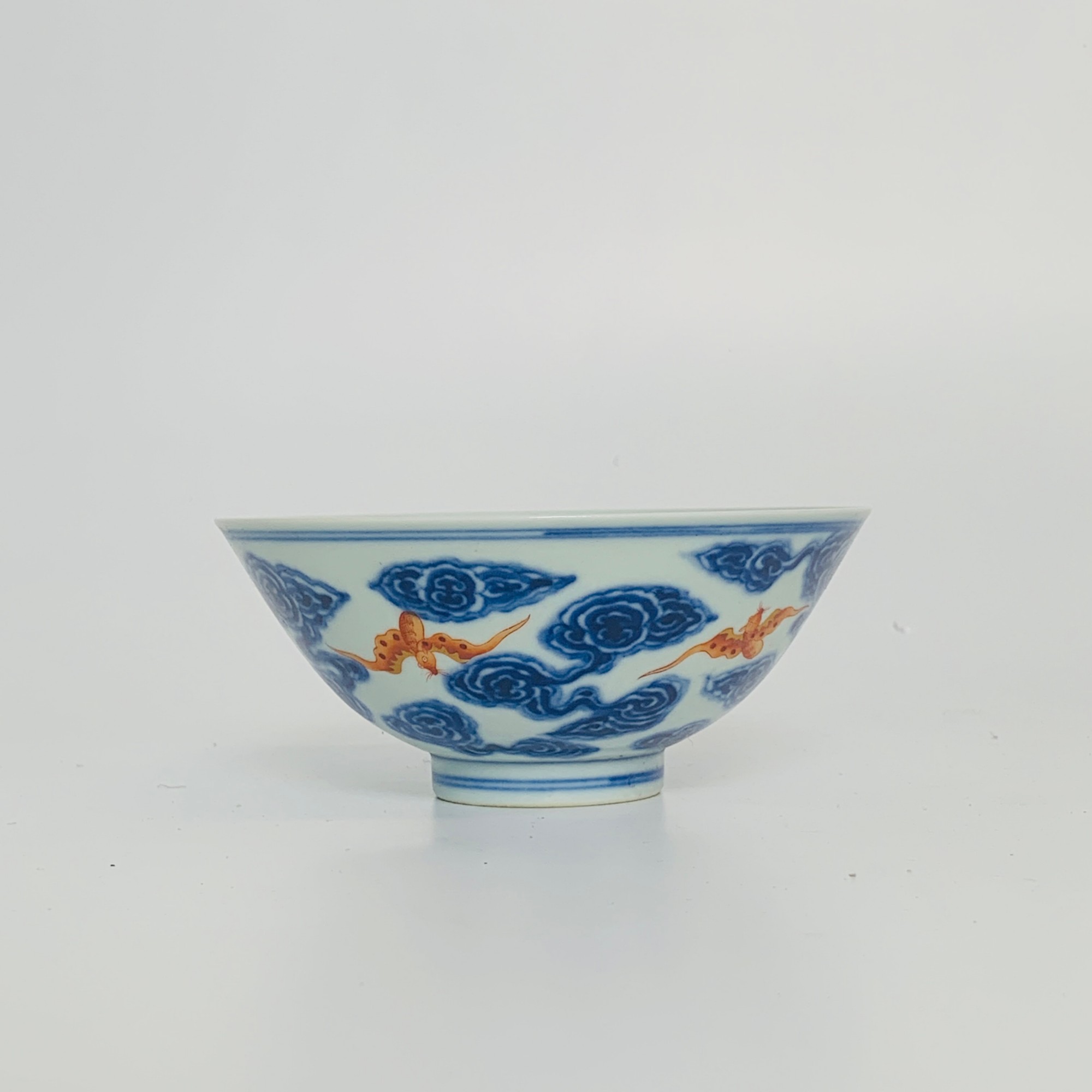 民国·青花云蝠纹碗ZBM24ZBM1204008