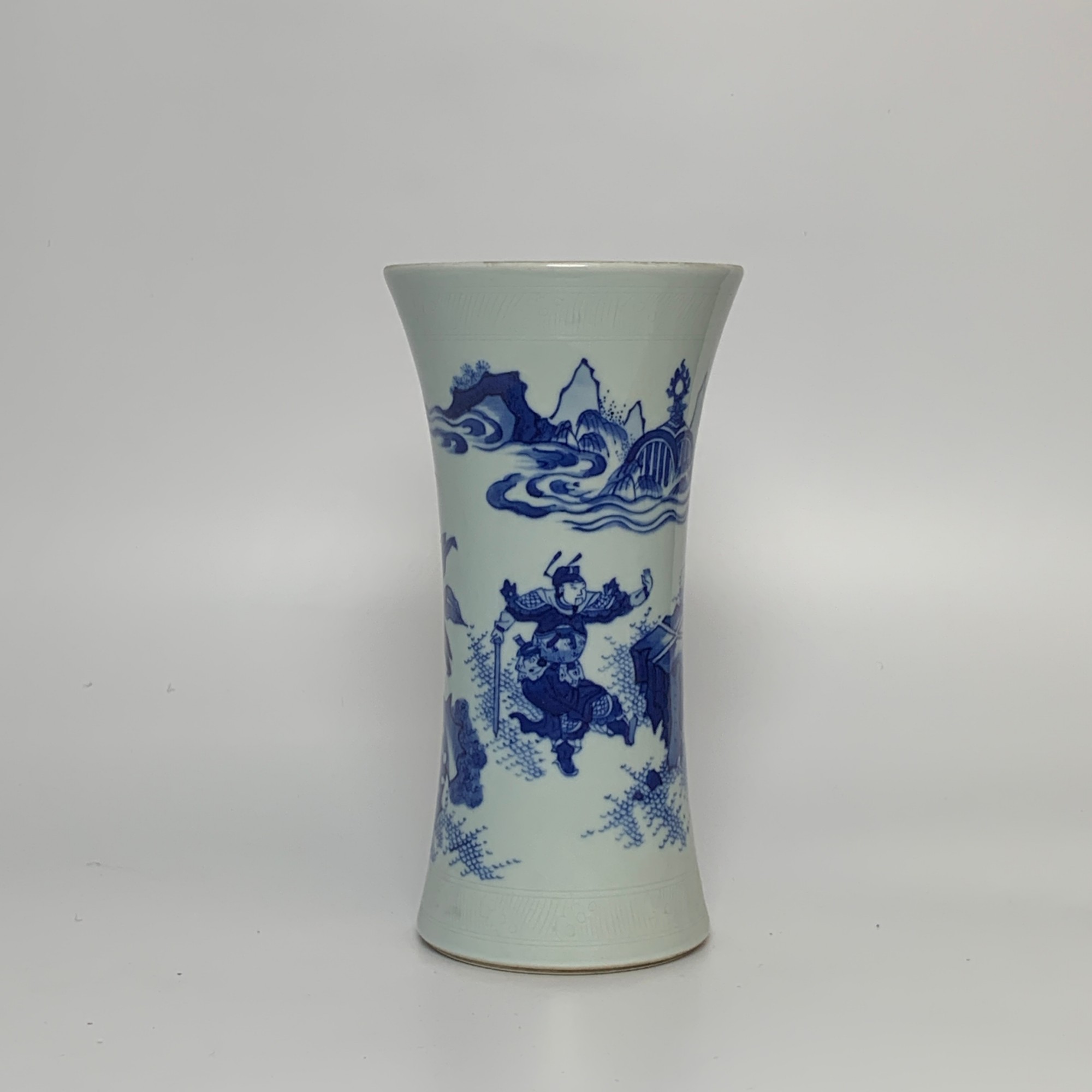明崇祯·青花人物故事图花觚HVV24HVV1204040