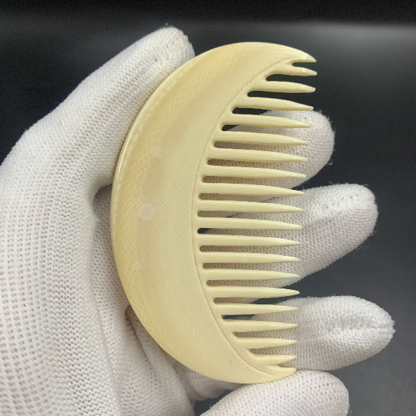 B9294天然猛犸牙梳子 支持鉴定 假一罚四