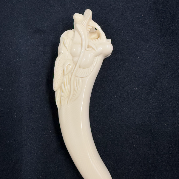 E6103天然猛犸牙雕刻牙尖 支持鉴定 假一罚四