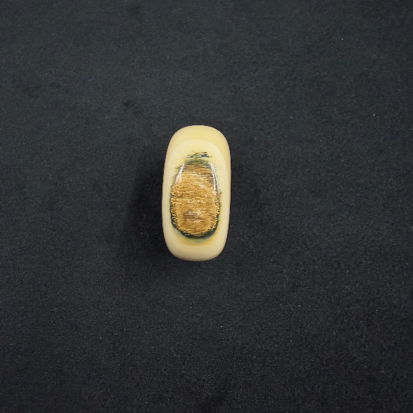 S8006天然猛犸牙平安扣 支持鉴定 假一罚四