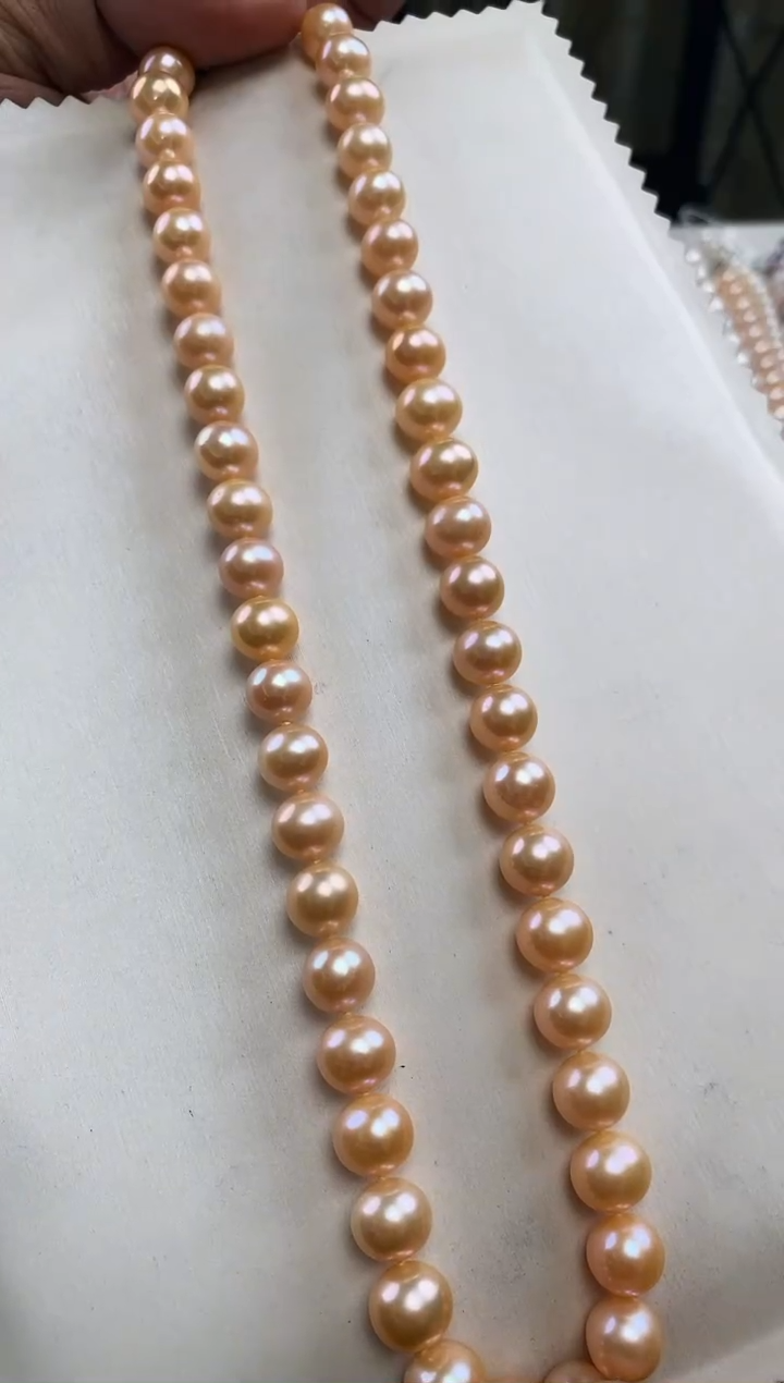 【闪购商品】淡水珍珠颈饰银S925镶嵌【璀月专属】淡水无核9-10mm