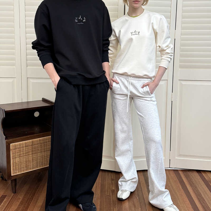  有茂密声 24AW 纯色男女款休闲运动舒适直筒宽松百搭卫裤长裤