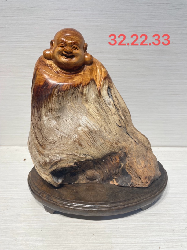 太行崖柏半天然弥勒佛