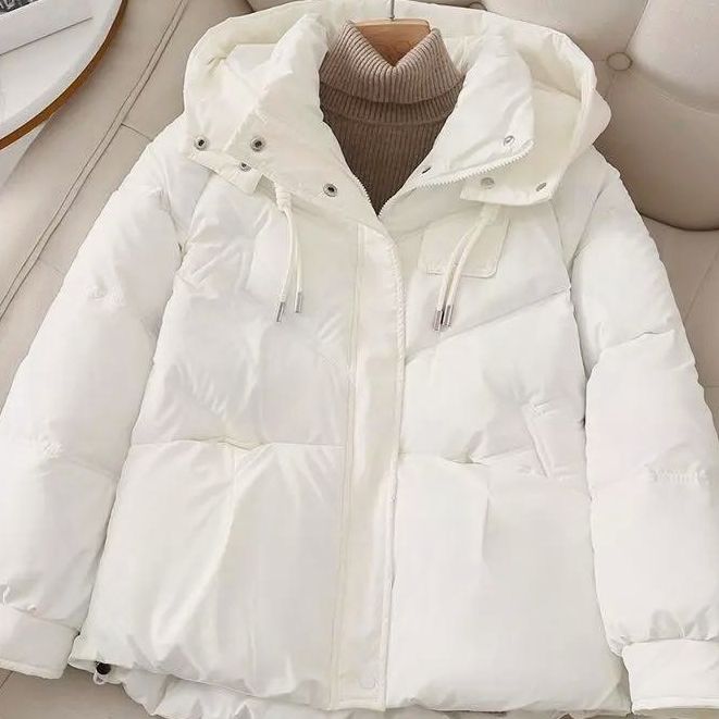 羽绒棉服外套韩版羽绒服冬季港风百搭2023新款宽松秋冬服女加厚款