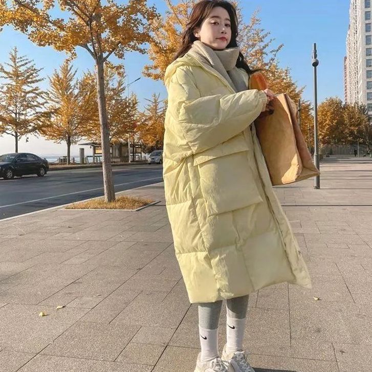 保暖韩版羽绒棉服女冬季外套秋冬2023新款宽松中长款加厚棉衣