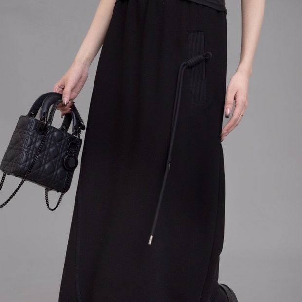 原创设计师品牌女装高腰时尚小A版中长款显瘦半身裙2009