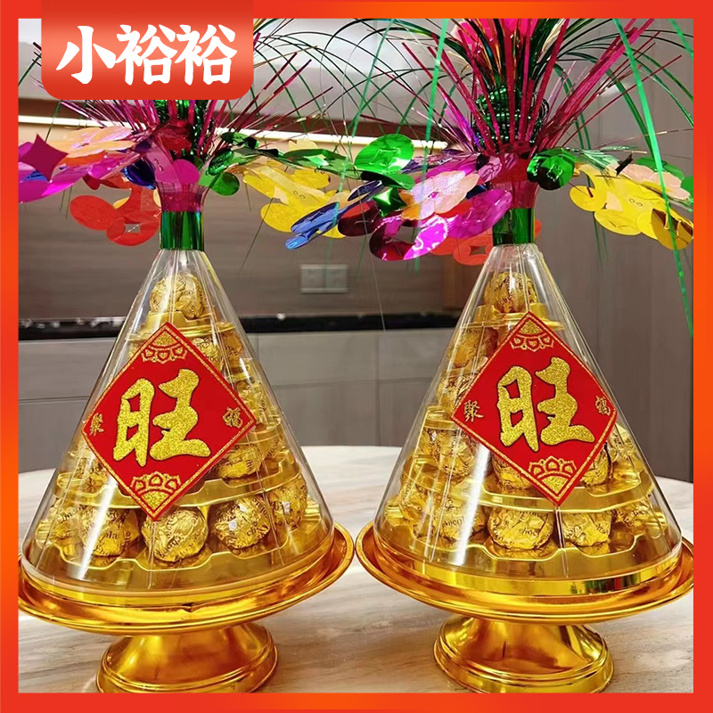 金语巧心果仁球308g中秋塔夹心巧克力过年拜神叠塔