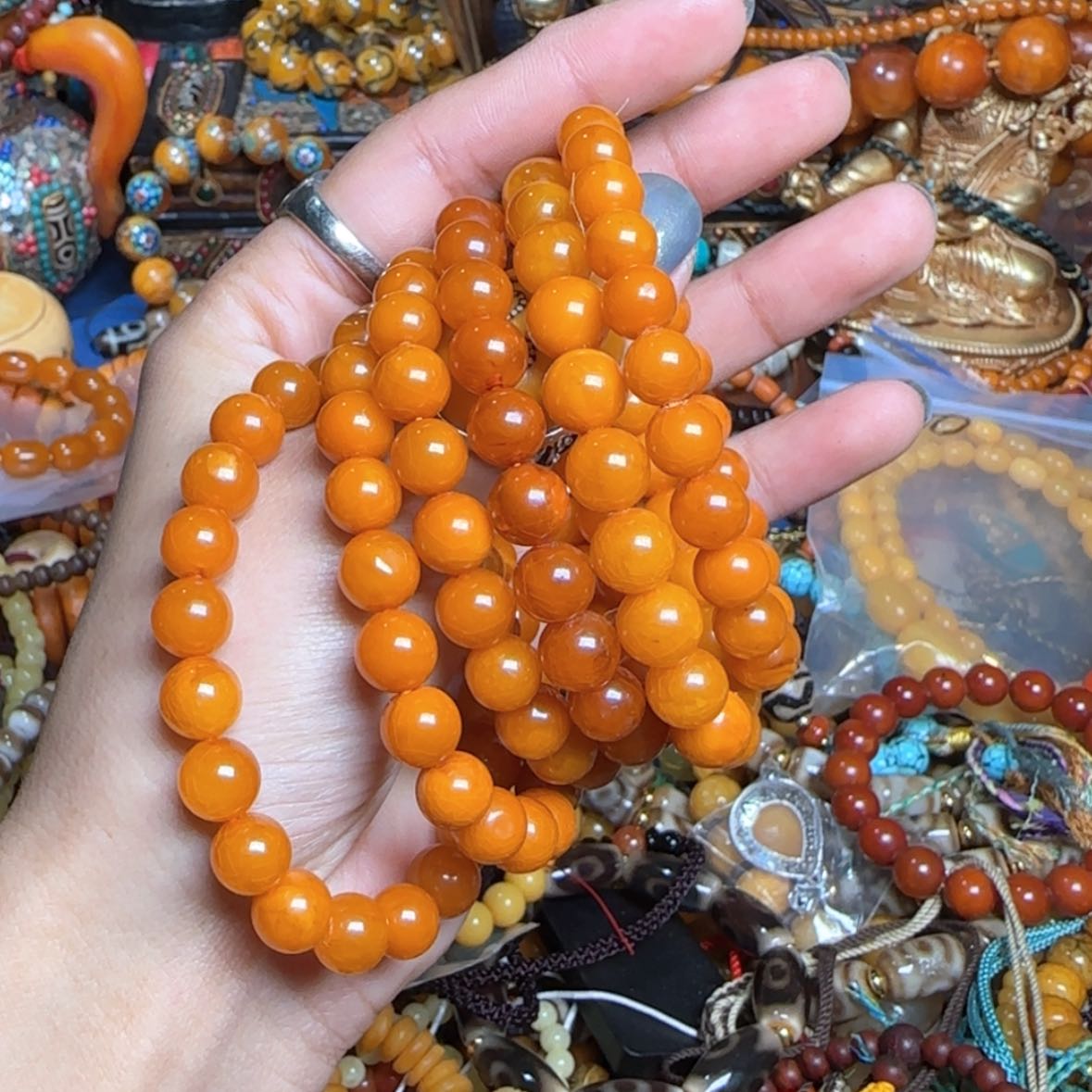 【闪购商品】蜜蜡手链未镶嵌