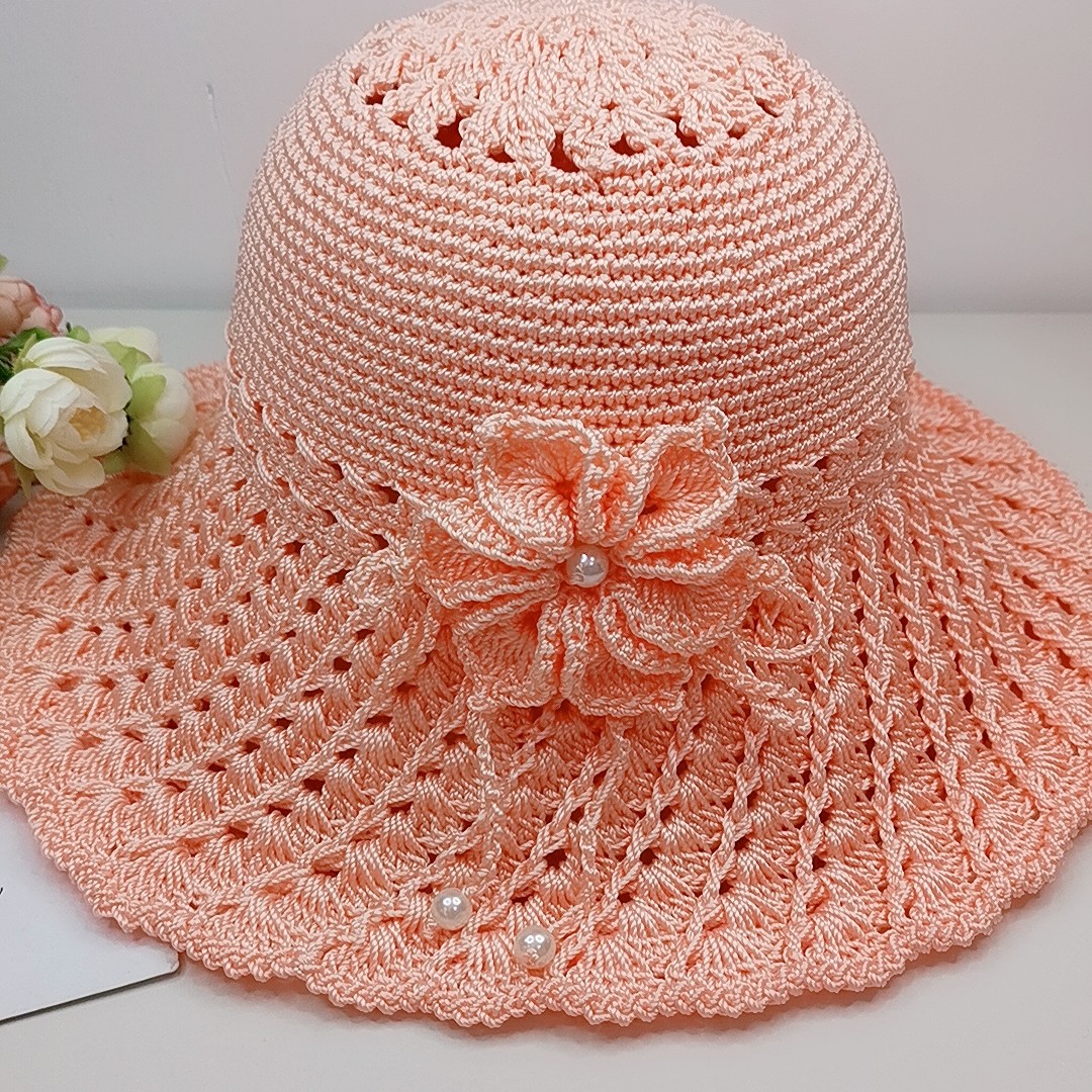 【非成品】花边夏凉帽材料包（不是成品需要自己制作钩针编织）