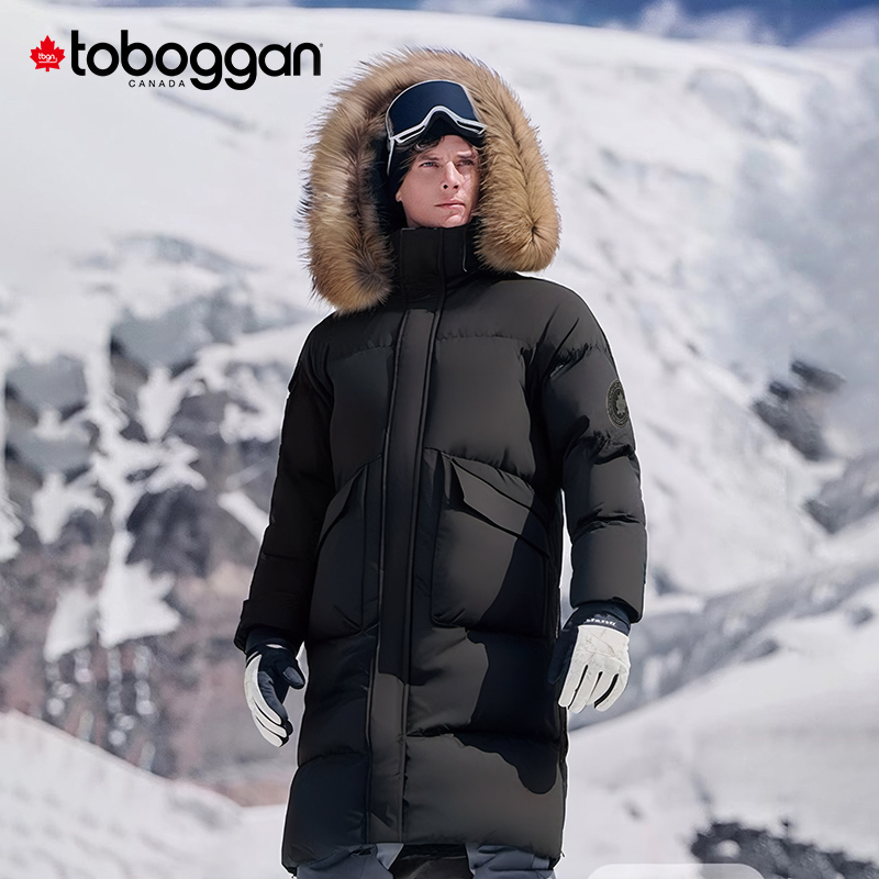 toboggan加拿大雪橇冬季保暖大毛领连帽气质款极寒羽绒服CA716