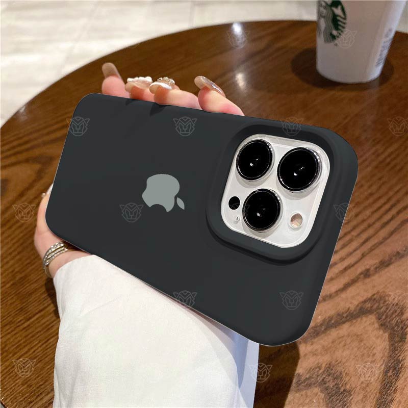 黑色iPhone15/14promax手机壳苹果13全包12/11硅胶x/xs/xr高级78p