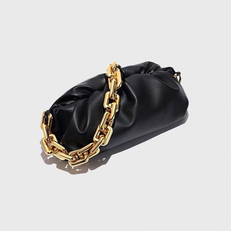 斜挎包云朵包水桶包小包包单肩褶皱饺子包女士百搭菱格腋下包