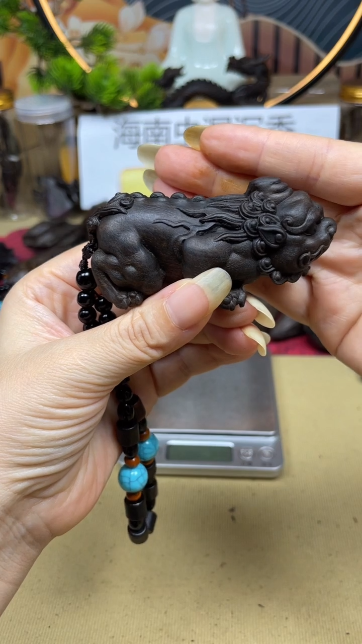 【闪购商品】木木长貔貅木雕手把件