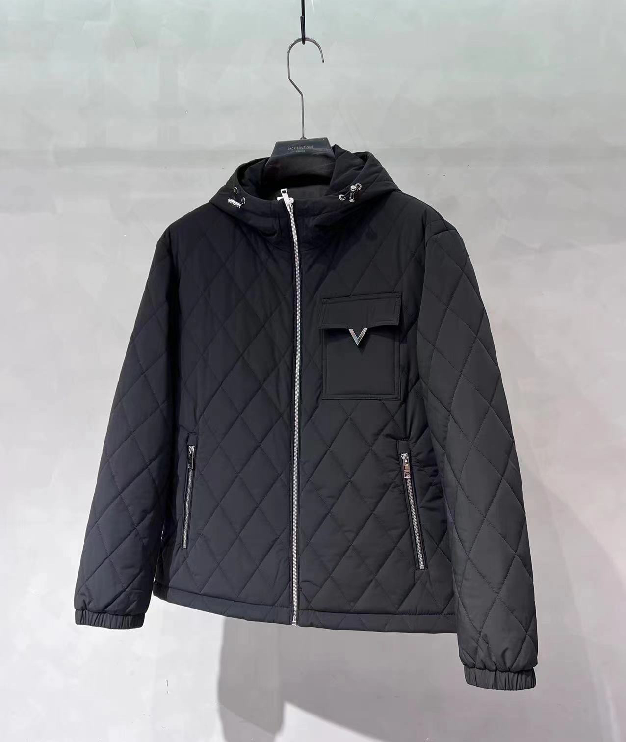 伟健男装-秋冬新款棉服带帽夹克时尚百搭