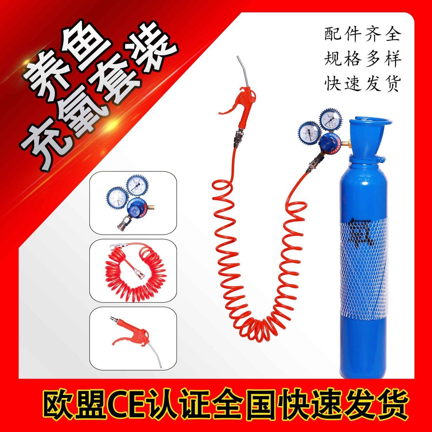 氧气瓶家用便携式10L升氧气罐养鱼打氧气袋鱼运输压力表倒管套装