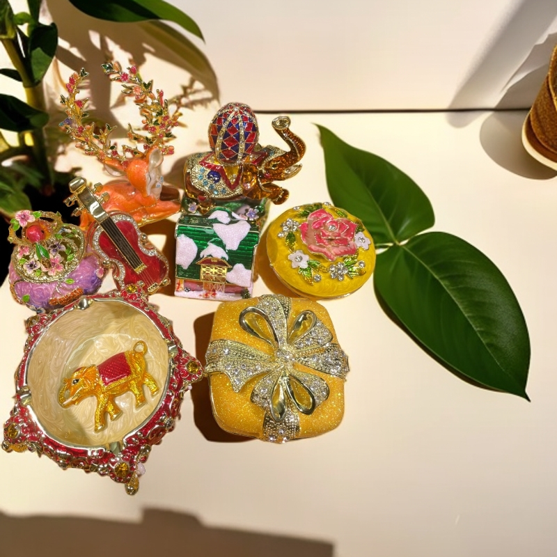 【进阶款】珐琅彩 重工精品饰品收纳 摆件