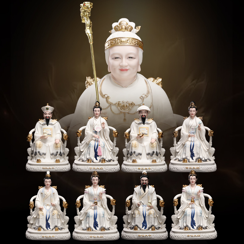 瓷之印 德化陶瓷 佛像家用四大家族胡黄常蟒黑老太黑妈妈神像摆件