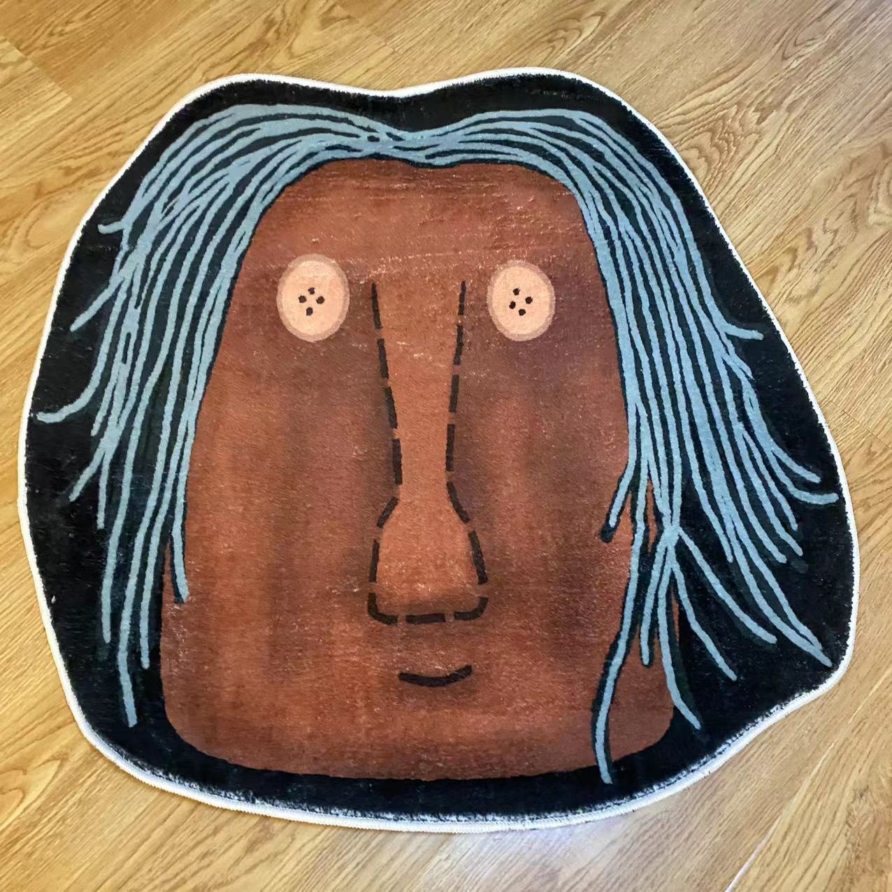 脏脏包 摇滚女孩 原创设计面包人系列仿羊绒地毯挂毯艺术衍生品