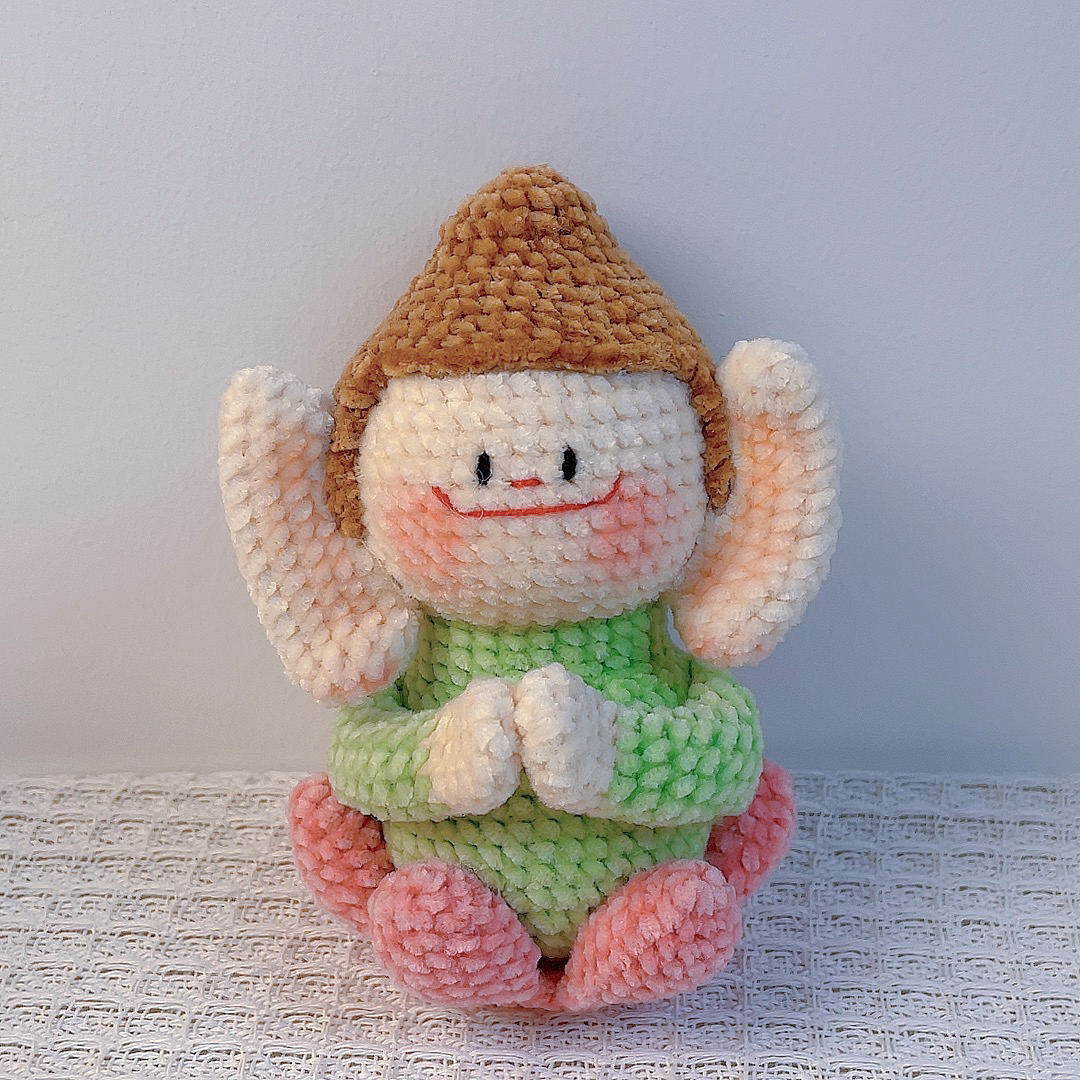 【造物即视】佛小伴材料包 四股精梳毛线材料包亲肤柔软手工diy编织