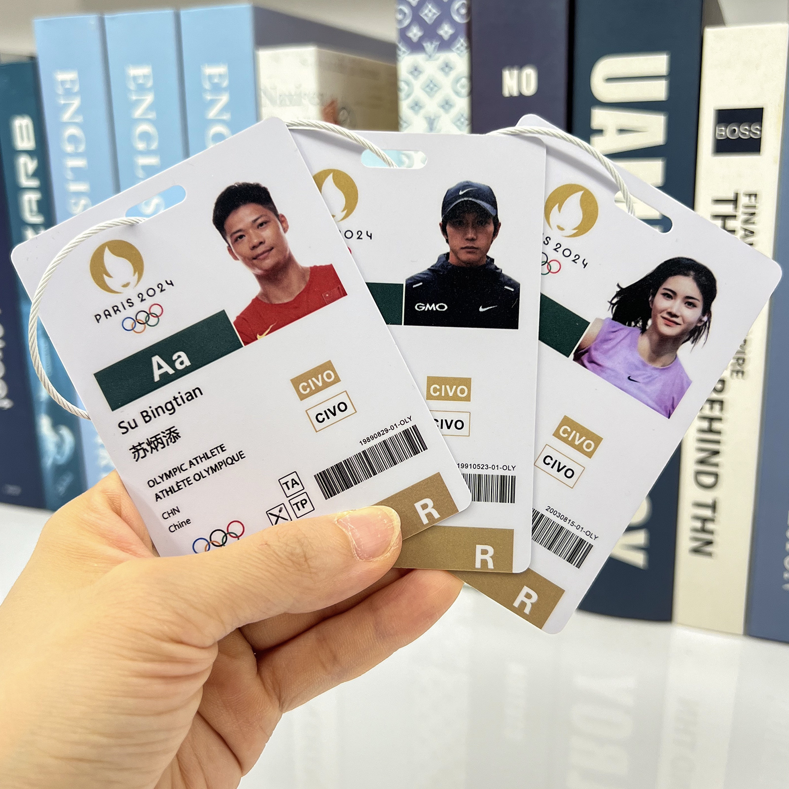 苏炳添奥尔特百米赛跑国际参赛卡2024球员卡小挂件