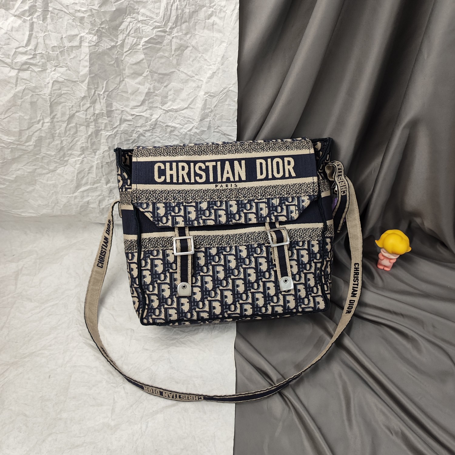 95新 DIOR/迪奥 【文子姐专属】W139/老花camp邮差包斜挎包882468