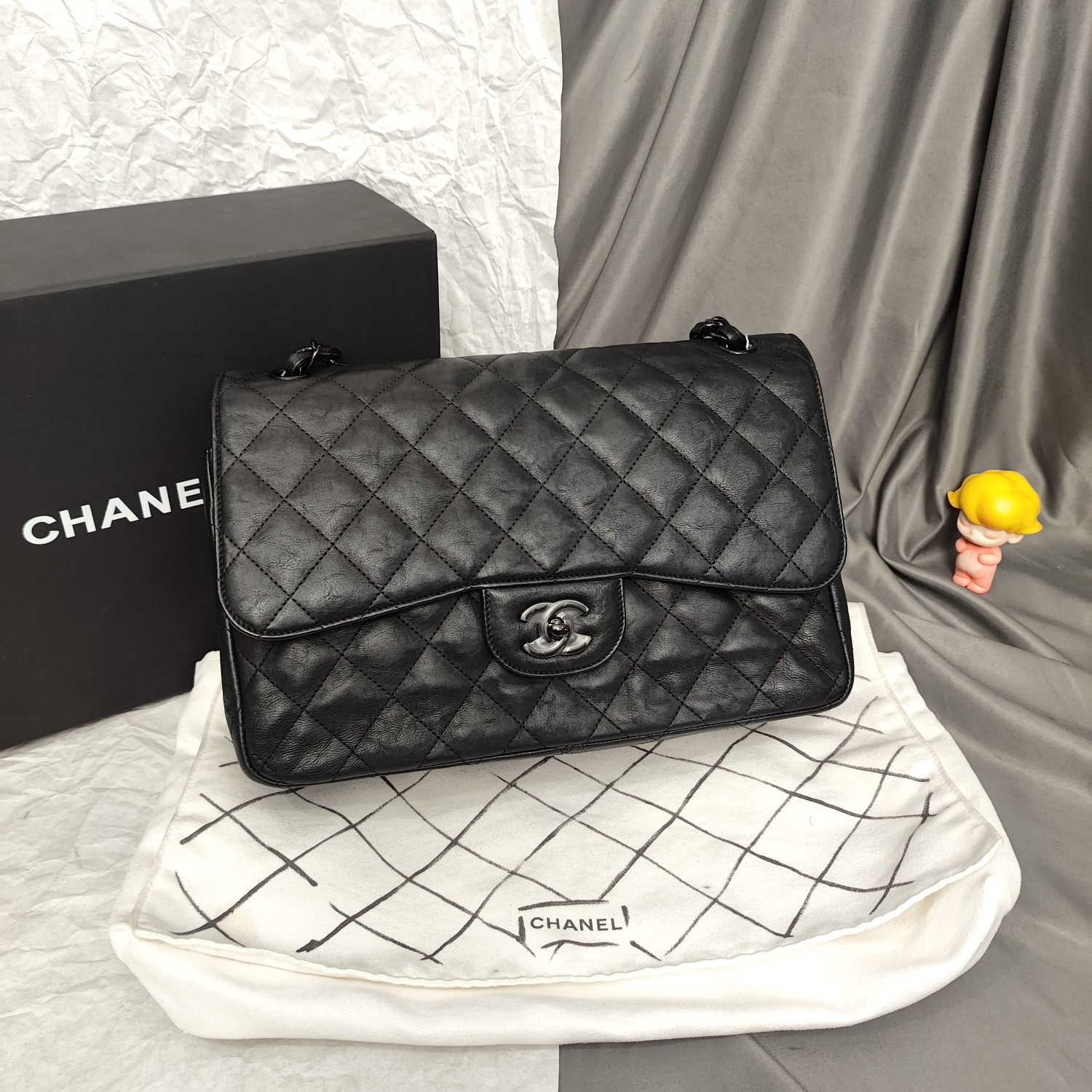 99新 Chanel/香奈儿 【阿玮专属专属】/soblack jumbo单肩包/FB