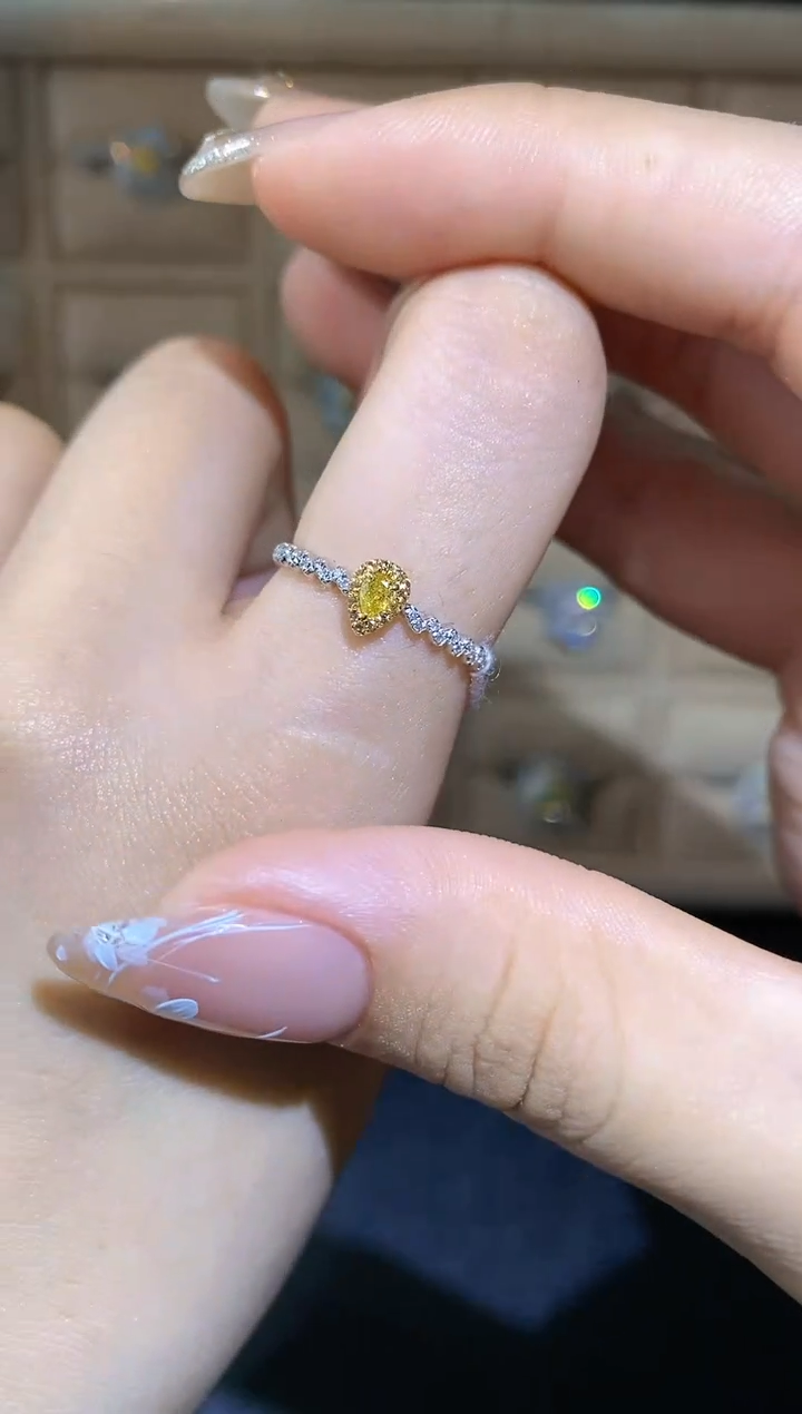 【闪购商品】钻石戒指/指环18K金镶嵌CY  42