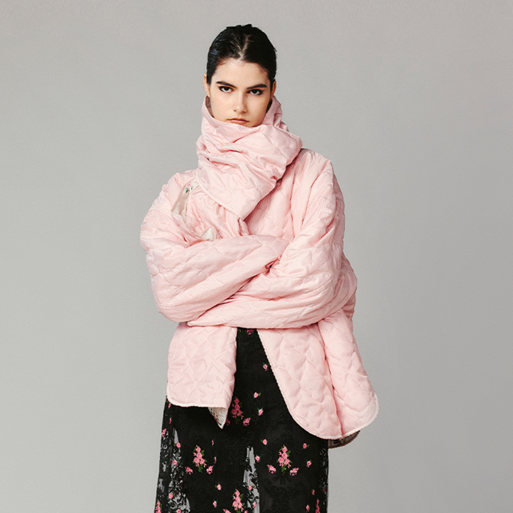 UOOYAA/乌丫复古高级感碎花老棉被两穿棉服UY24462A119202