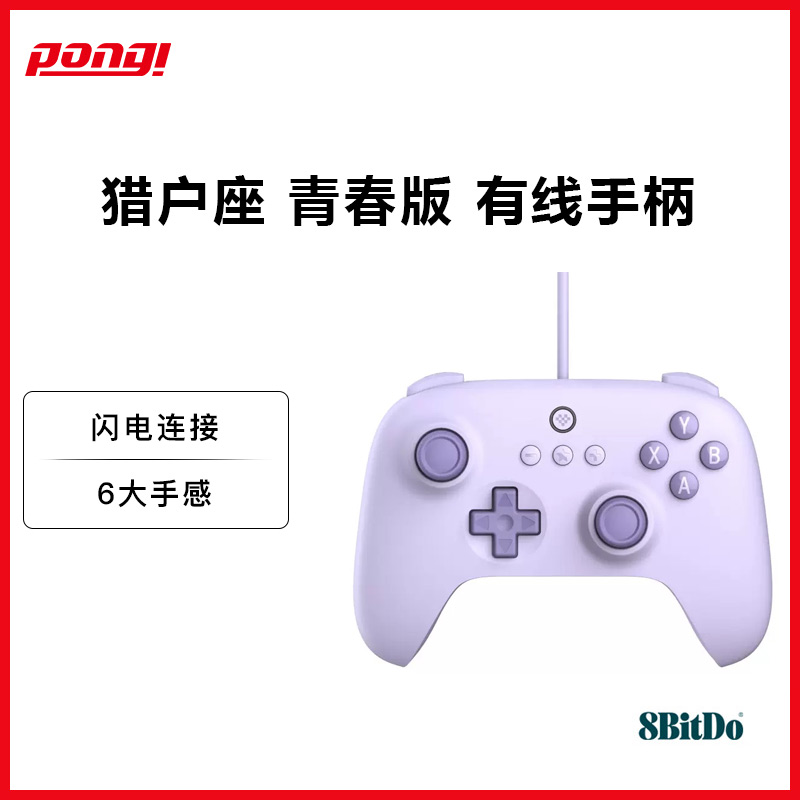 八位堂 猎户座青春版有线手柄 电脑Steam树莓安卓有线2.4G接收器 