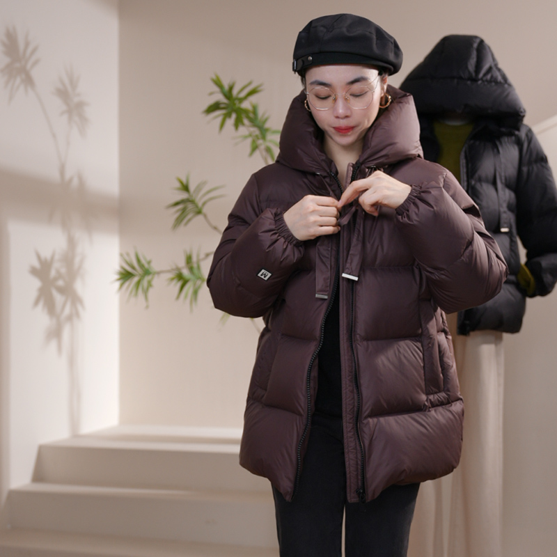 90绒【保暖羽绒服】中长款羽绒服保暖羽绒服女款爆款2025新款正品