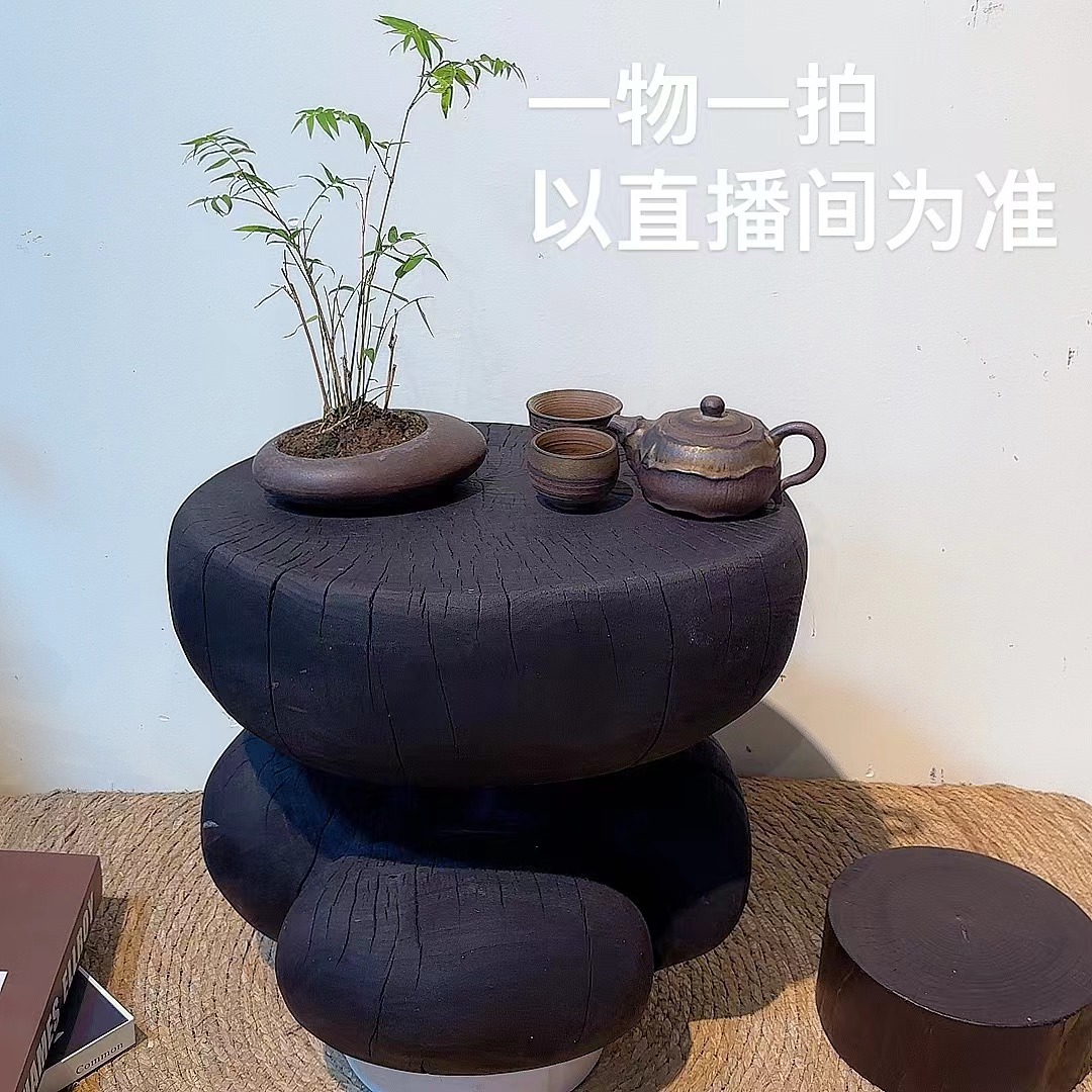 一物一拍链接，请以直播间为准.干泡台壶承香樟木原木茶几 边几 