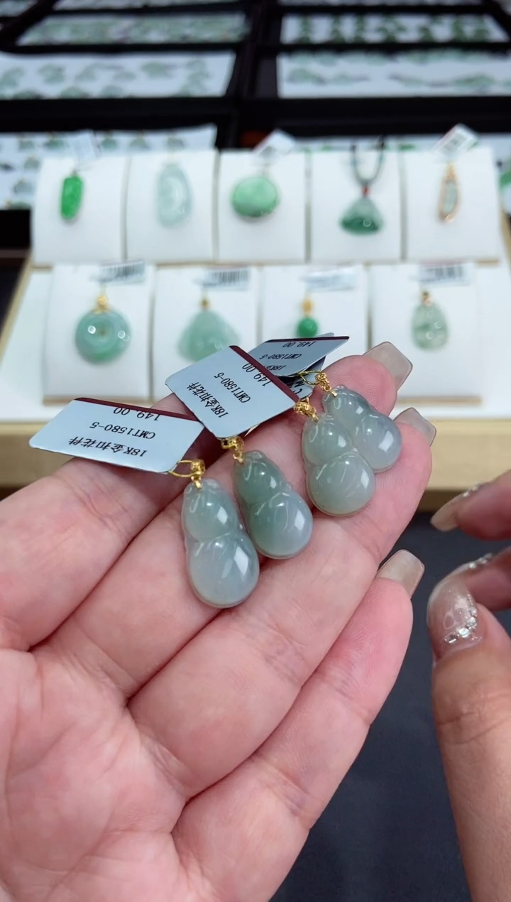 【闪购商品】翡翠颈饰18K金镶嵌多样性发一件多人@@CMT1580-5