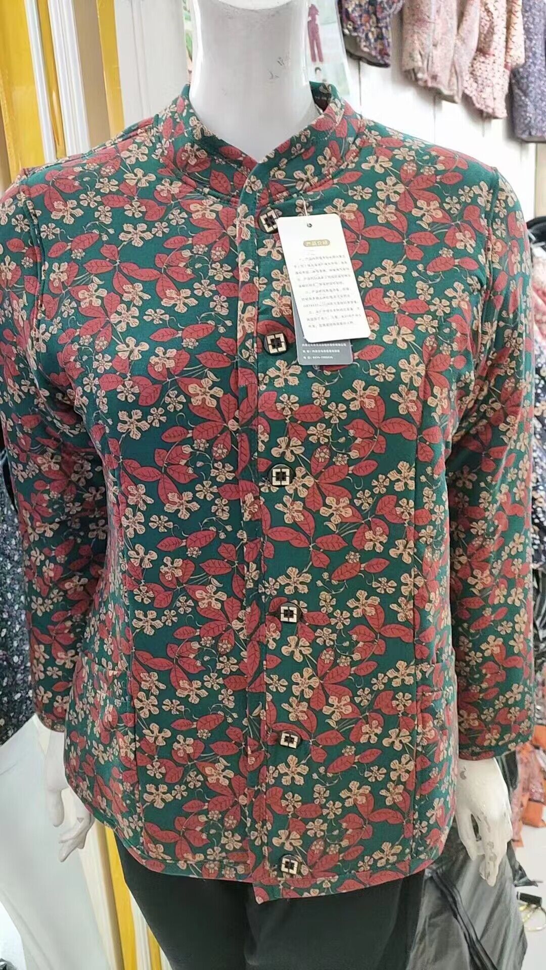 妈妈花棉袄保暖加厚外套