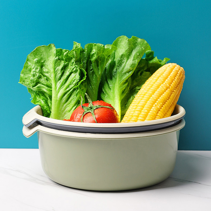 加厚双层沥水篮厨房洗菜盆水果篮洗菜篮滤水篮菜篮子洗菜洗水果盘