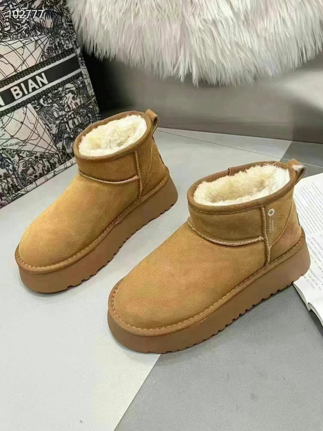 雪地靴雪地棉加厚皮毛一体