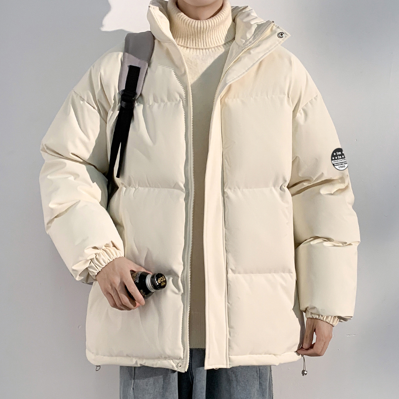 棉衣2024 冬季新款 港风白底大码厚板刻字衣M-5X HM