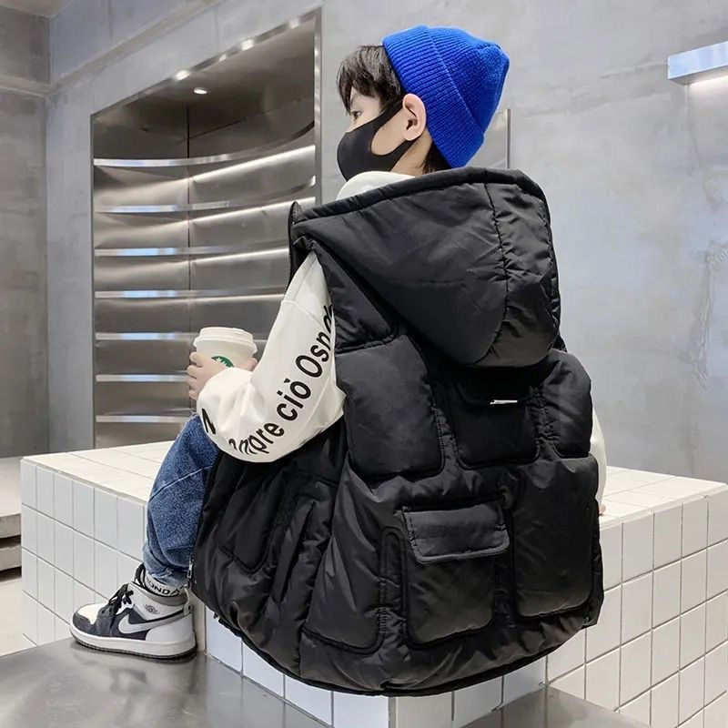 男童马甲秋冬款儿童加厚冬季中大童韩版男孩保暖坎肩潮m1