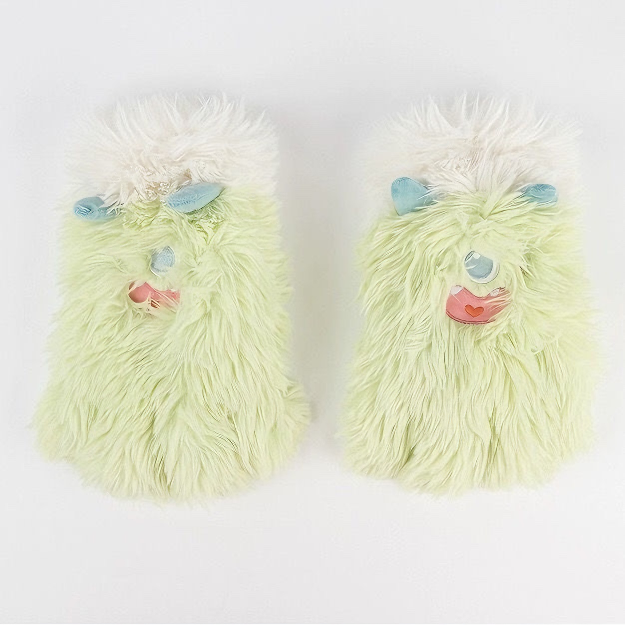 【丸堍】可爱搞怪小怪兽分指手套毛球手套学生情侣潮流冬季保暖防寒