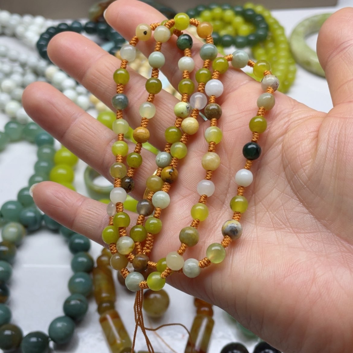 【闪购商品】蛇纹石玉吊坠链未镶嵌未*