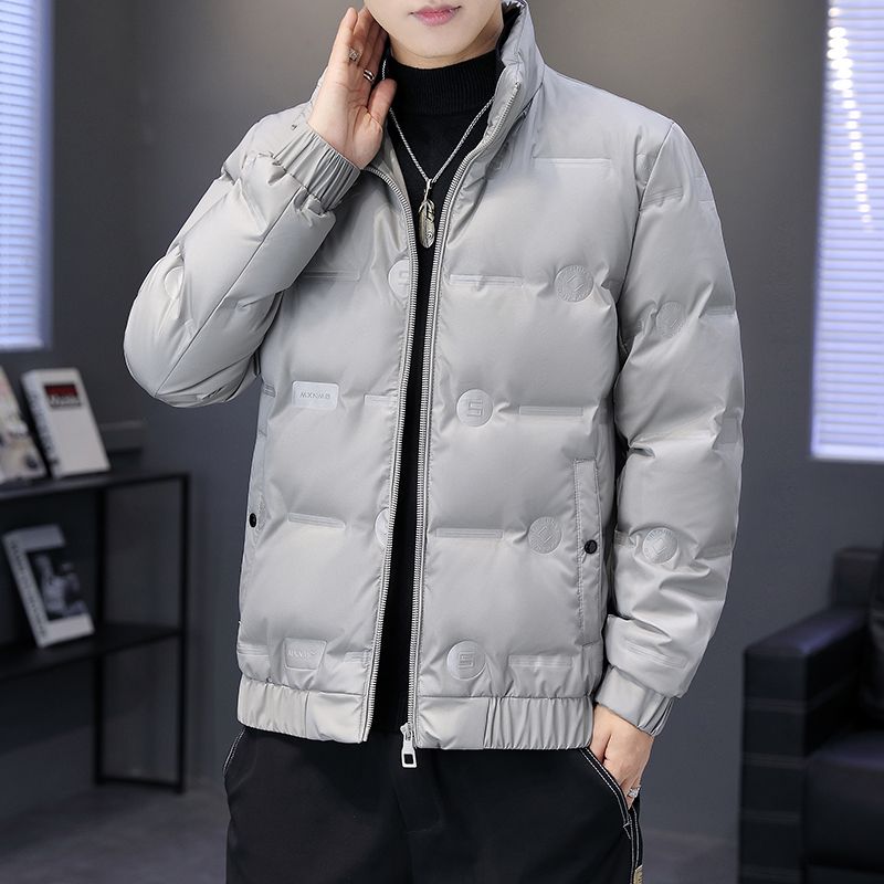 鸭鸭羽绒服男士2023年新款潮流轻薄立领潮牌冬装加厚外套大码男冬