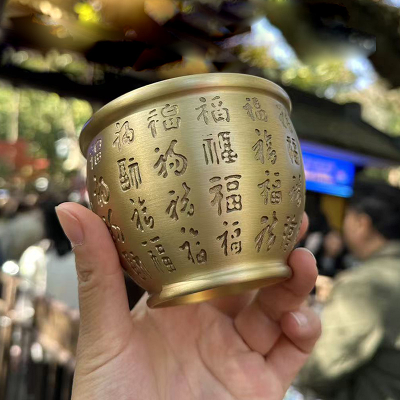 【百F宝盆】杭州文创景区百F米缸汽车办公室家居摆件7050