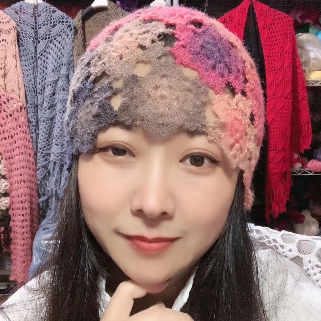 一帘幽梦包头帽、时尚雪花帽材料包（不是成品）
