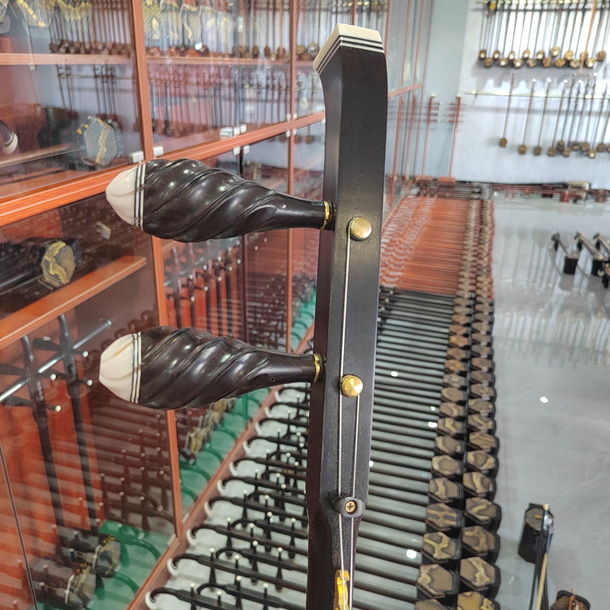 黑檀木平头豫剧板胡  产地 山东