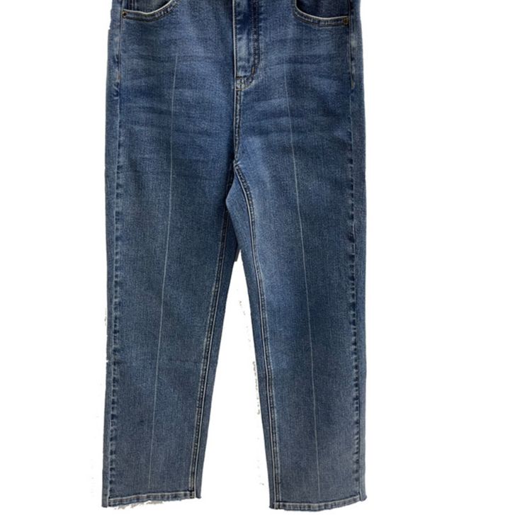 斯文小直筒烟管牛仔裤（不含配饰）-0477