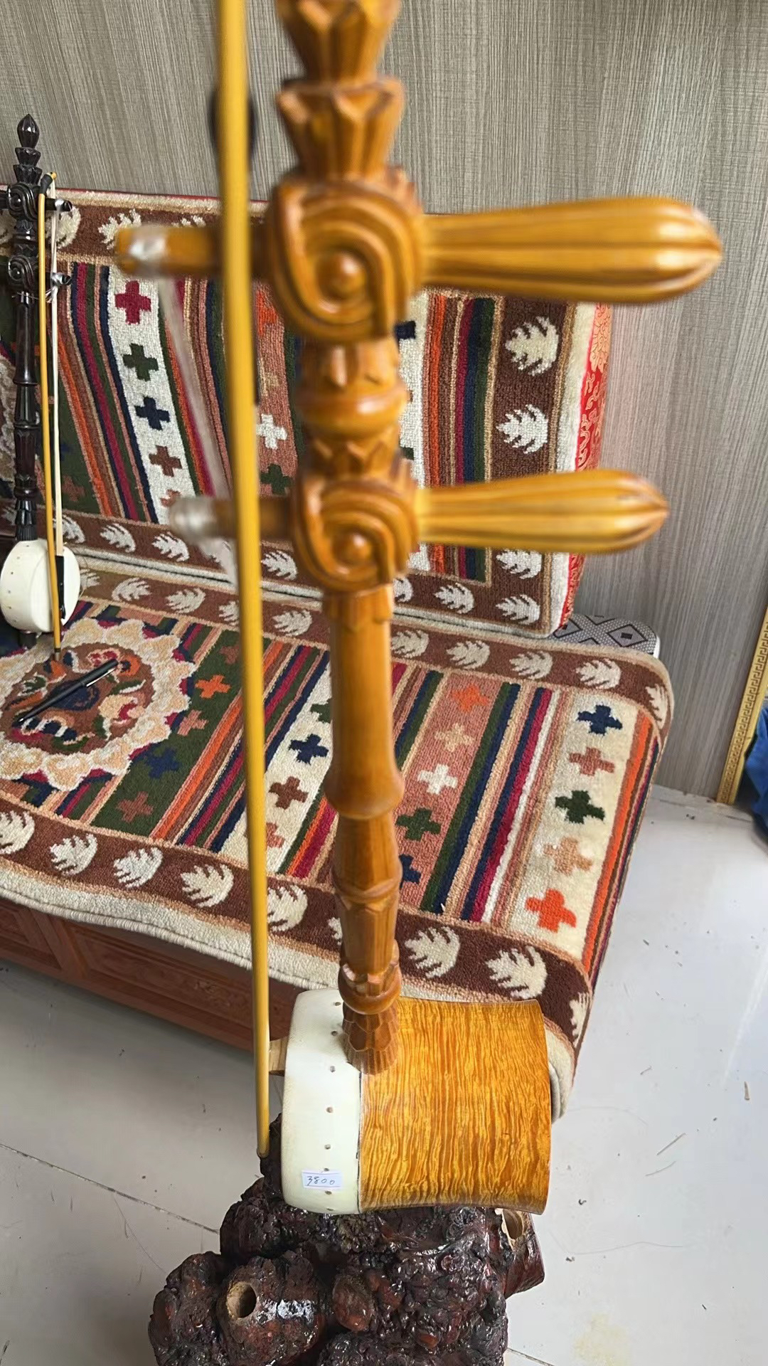 藏族弦子，滇西五角枫金丝满花纹