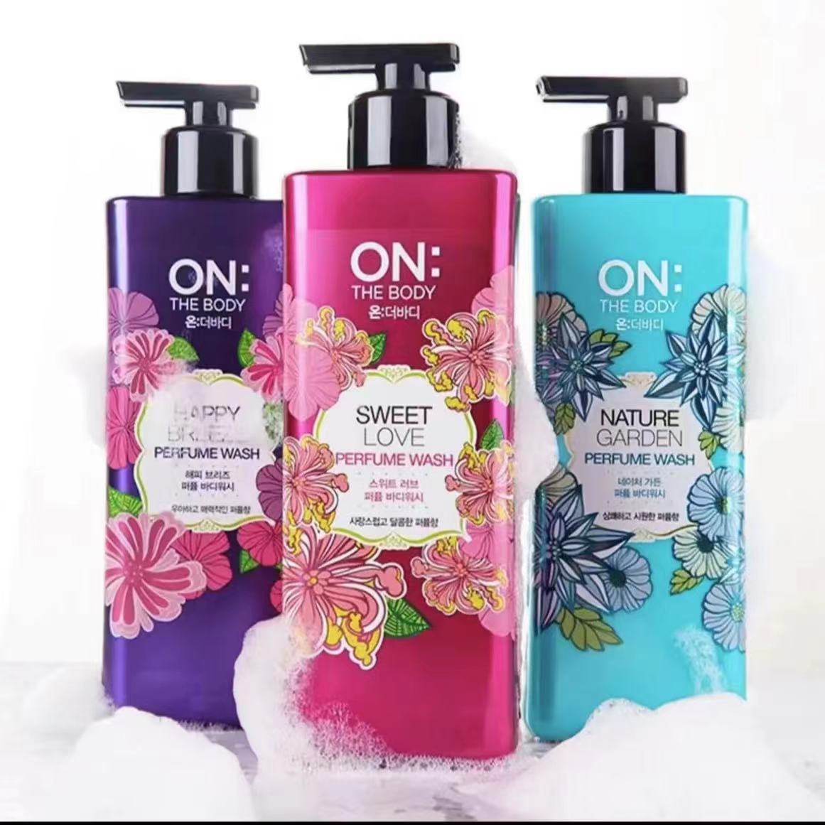 (超值2瓶）韩国进口LG安宝笛香水沐浴露持久留香香氛沐浴露500ml