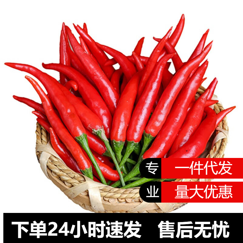 云南昆明精选新鲜小米辣椒现摘特辣1-5斤朝天椒超辣尖椒批发包邮