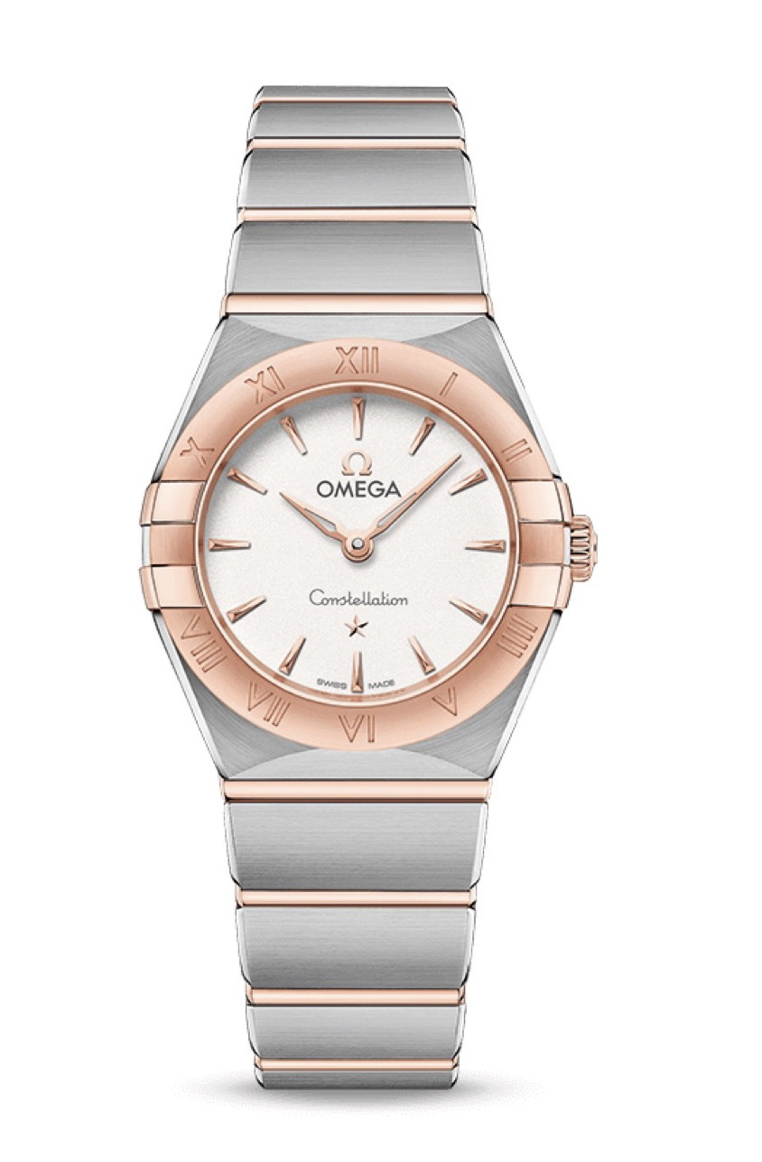 99新 Omega/欧米茄 欧米茄曼哈顿女表25mm/玫瑰金/全套